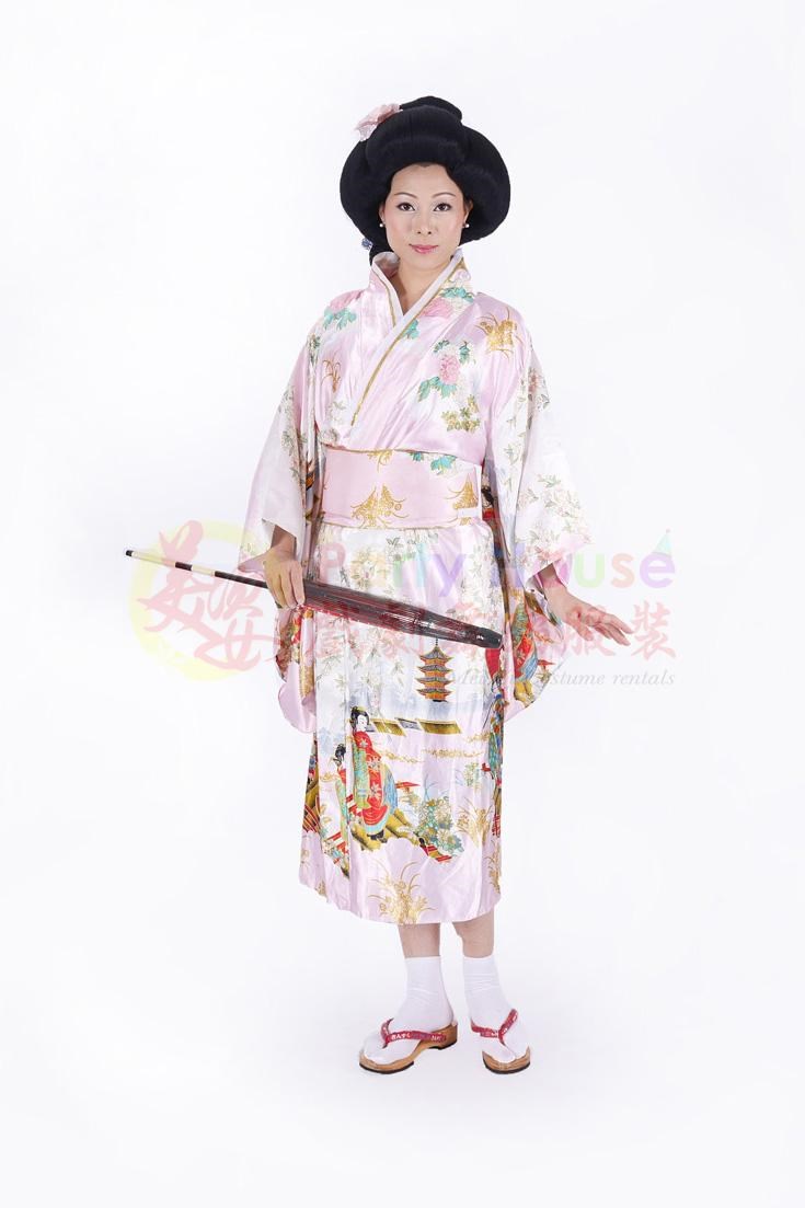浴衣/粉色美人圖