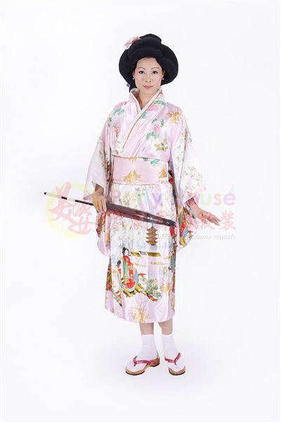 浴衣/粉色美人圖